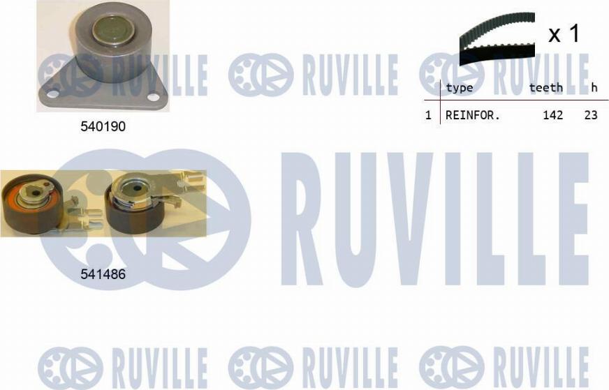 Ruville 550364 - Zahnriemensatz alexcarstop-ersatzteile.com