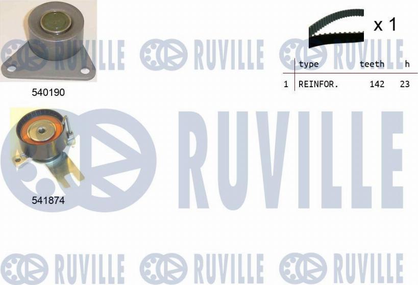 Ruville 550365 - Zahnriemensatz alexcarstop-ersatzteile.com