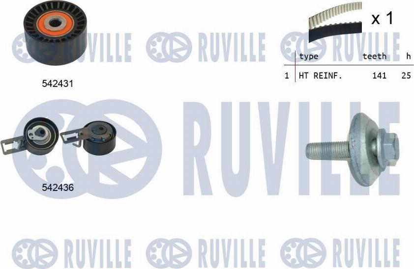 Ruville 550368 - Zahnriemensatz alexcarstop-ersatzteile.com