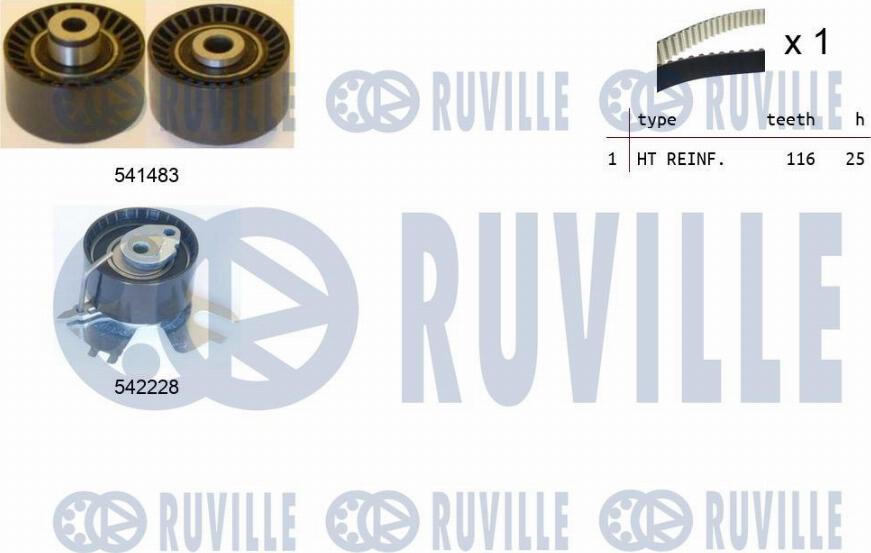 Ruville 550367 - Zahnriemensatz alexcarstop-ersatzteile.com