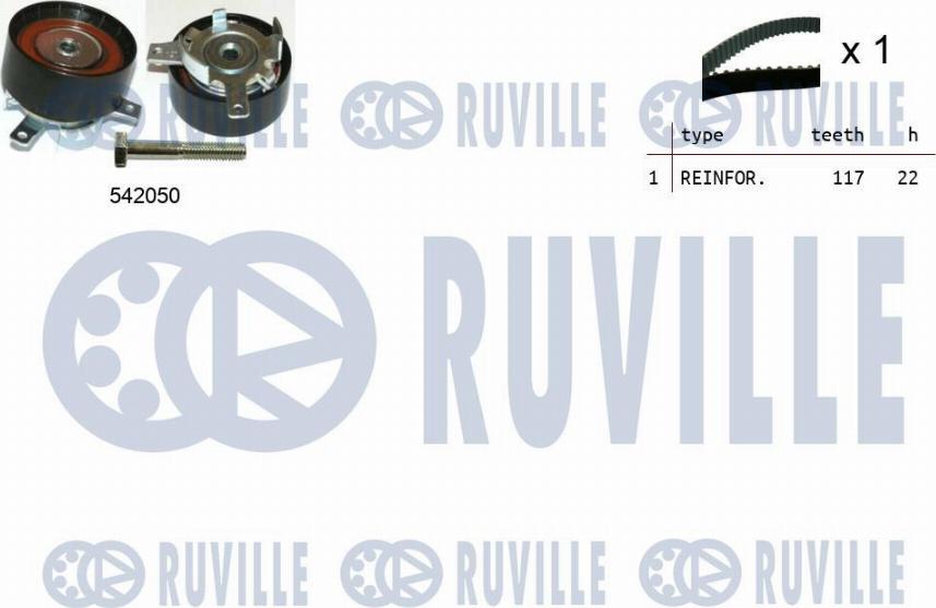 Ruville 550304 - Zahnriemensatz alexcarstop-ersatzteile.com