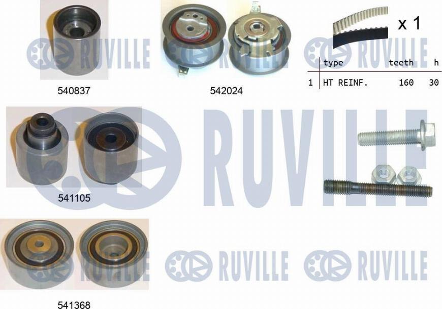 Ruville 550305 - Zahnriemensatz alexcarstop-ersatzteile.com