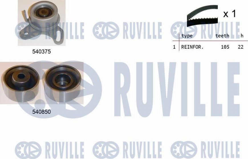 Ruville 550314 - Zahnriemensatz alexcarstop-ersatzteile.com