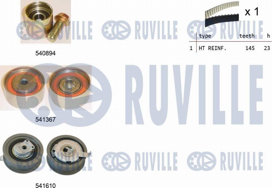 Ruville 550312 - Zahnriemensatz alexcarstop-ersatzteile.com