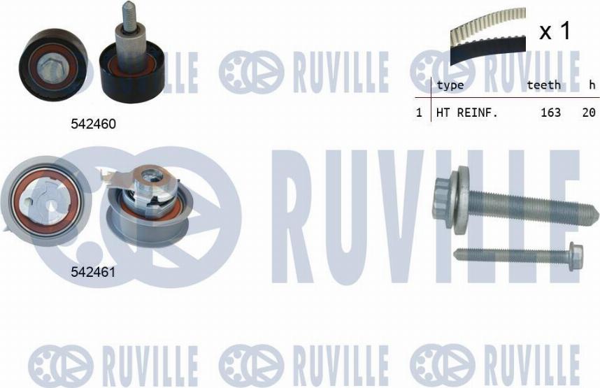 Ruville 550384 - Zahnriemensatz alexcarstop-ersatzteile.com