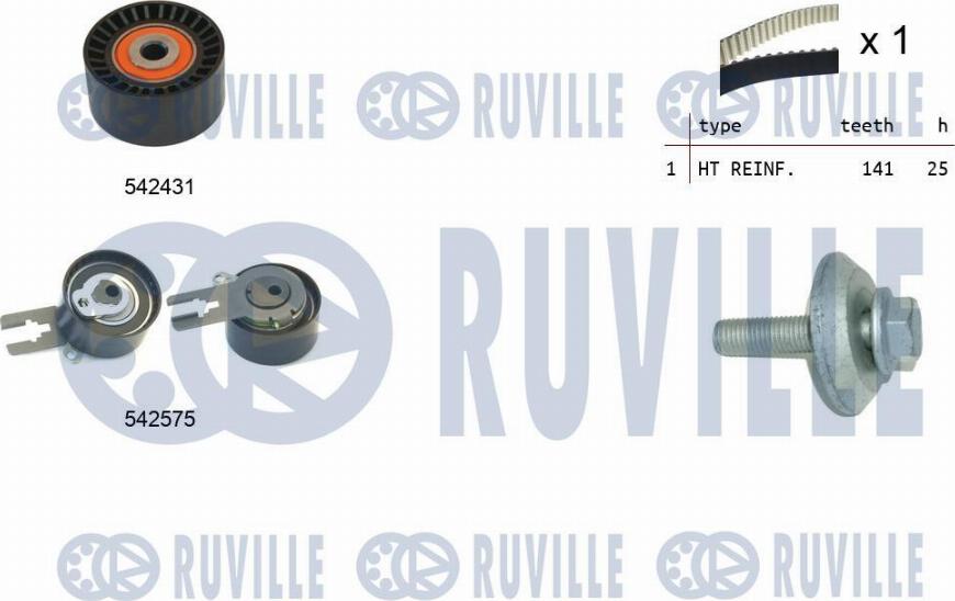 Ruville 550380 - Zahnriemensatz alexcarstop-ersatzteile.com