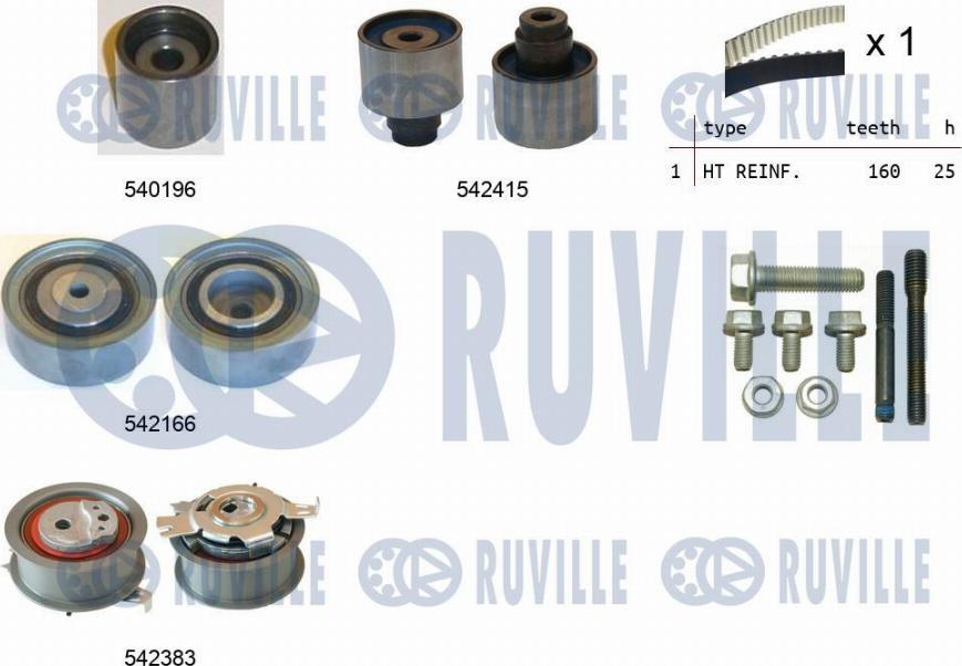 Ruville 550335 - Zahnriemensatz alexcarstop-ersatzteile.com