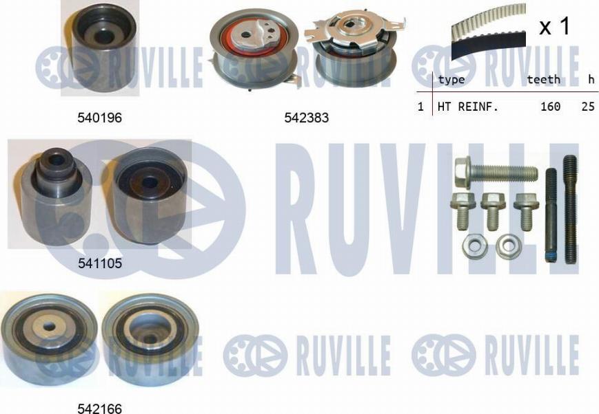 Ruville 550333 - Zahnriemensatz alexcarstop-ersatzteile.com