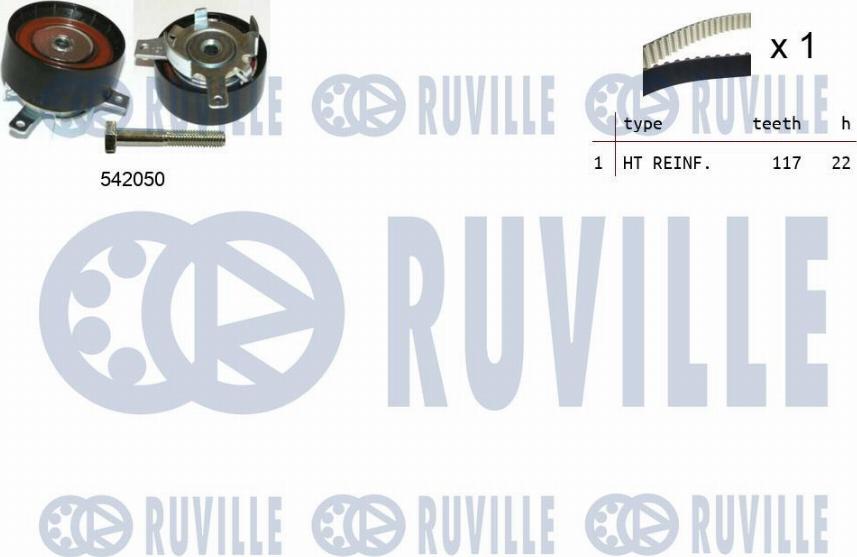 Ruville 550337 - Zahnriemensatz alexcarstop-ersatzteile.com