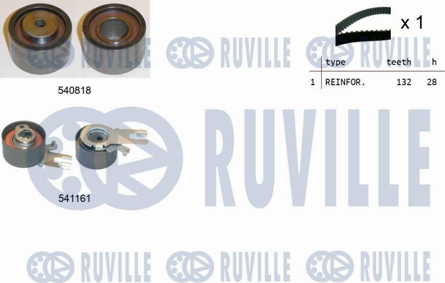 Ruville 550326 - Zahnriemensatz alexcarstop-ersatzteile.com