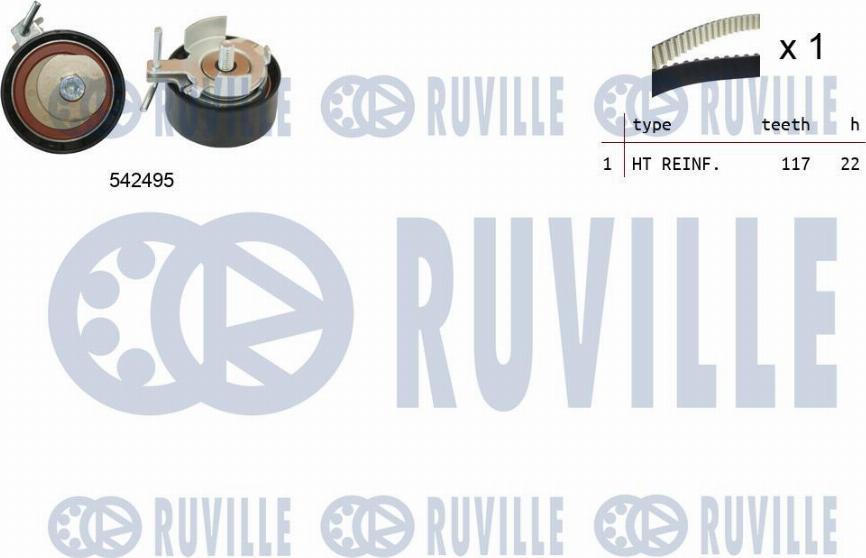 Ruville 550374 - Zahnriemensatz alexcarstop-ersatzteile.com