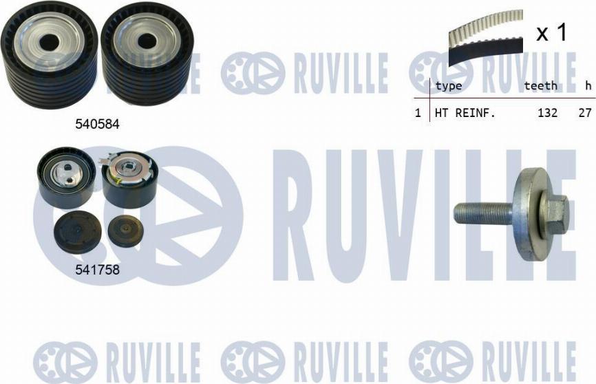 Ruville 550298 - Zahnriemensatz alexcarstop-ersatzteile.com