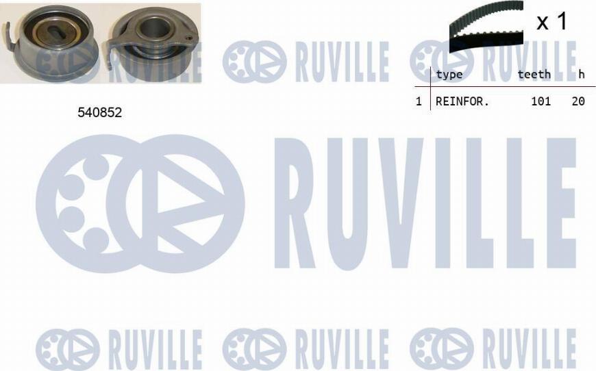 Ruville 550263 - Zahnriemensatz alexcarstop-ersatzteile.com