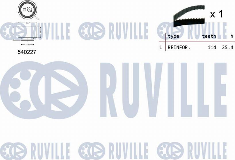 Ruville 550218 - Zahnriemensatz alexcarstop-ersatzteile.com