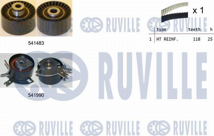 Ruville 550280 - Zahnriemensatz alexcarstop-ersatzteile.com