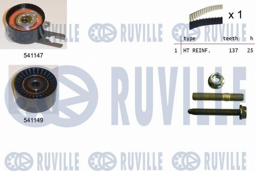 Ruville 550279 - Zahnriemensatz alexcarstop-ersatzteile.com