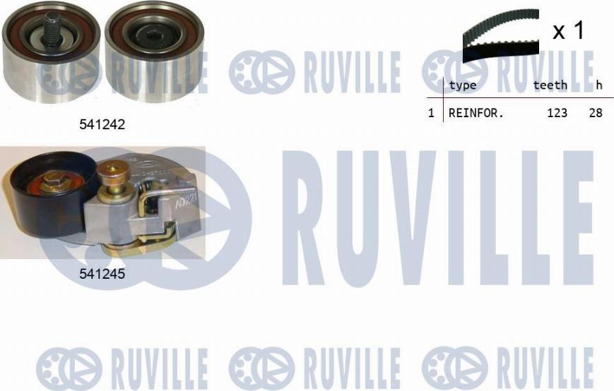 Ruville 550275 - Zahnriemensatz alexcarstop-ersatzteile.com