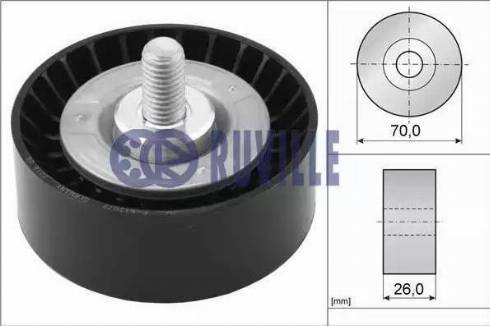 Ruville 55078 - Umlenk / Führungsrolle, Keilrippenriemen alexcarstop-ersatzteile.com