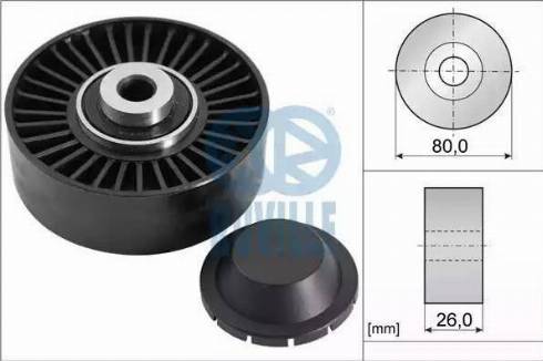 Ruville 55847 - Umlenk / Führungsrolle, Keilrippenriemen alexcarstop-ersatzteile.com