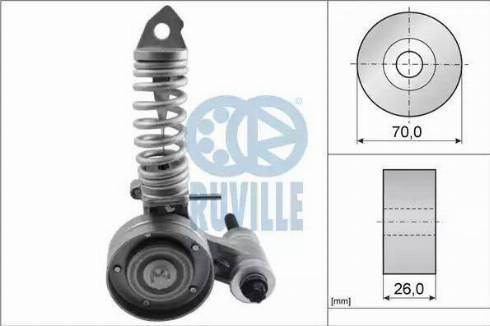 Ruville 55345 - Riemenspanner, Keilrippenriemen alexcarstop-ersatzteile.com