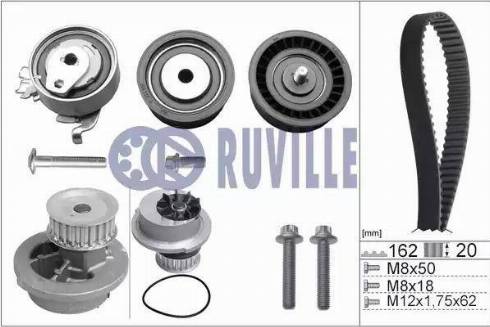 Ruville 55327731 - Wasserpumpe + Zahnriemensatz alexcarstop-ersatzteile.com