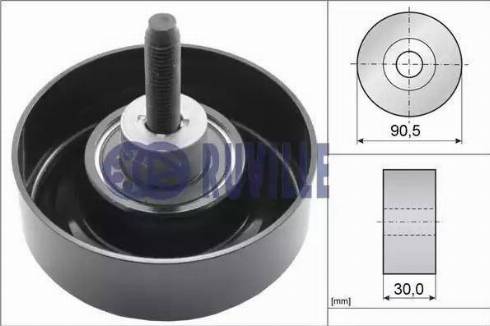 Ruville 55259 - Umlenk / Führungsrolle, Keilrippenriemen alexcarstop-ersatzteile.com