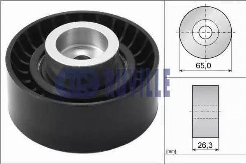 Ruville 55257 - Umlenk / Führungsrolle, Keilrippenriemen alexcarstop-ersatzteile.com