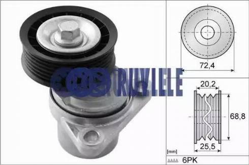 Ruville 55289 - Riemenspanner, Keilrippenriemen alexcarstop-ersatzteile.com