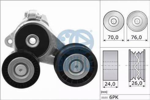 Ruville 55274 - Riemenspanner, Keilrippenriemen alexcarstop-ersatzteile.com