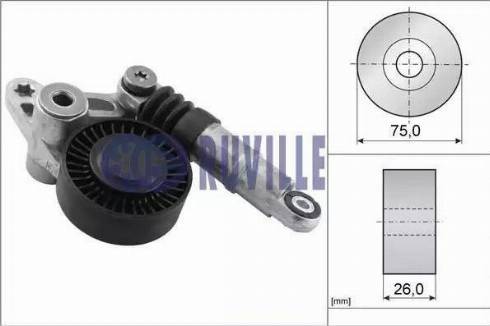 Ruville 56358 - Riemenspanner, Keilrippenriemen alexcarstop-ersatzteile.com