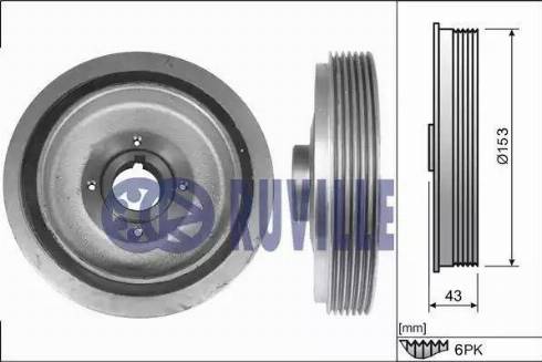 Ruville 515901 - Riemenscheibe, Kurbelwelle alexcarstop-ersatzteile.com