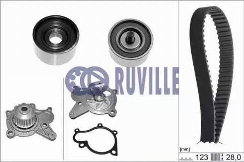 Ruville 58408701 - Wasserpumpe + Zahnriemensatz alexcarstop-ersatzteile.com