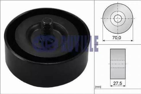 Ruville 58415 - Umlenk / Führungsrolle, Keilrippenriemen alexcarstop-ersatzteile.com