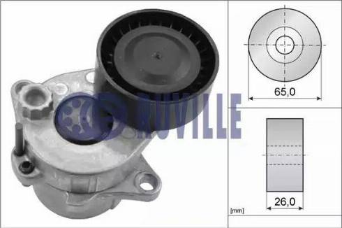 Ruville 57503 - Riemenspanner, Keilrippenriemen alexcarstop-ersatzteile.com