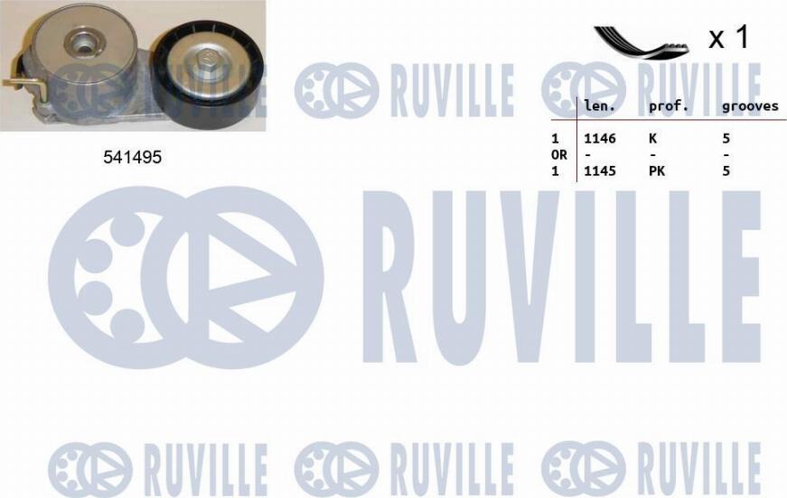 Ruville 570096 - Keilrippenriemensatz alexcarstop-ersatzteile.com