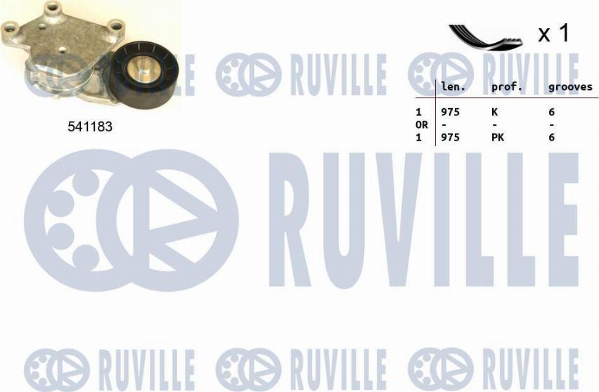 Ruville 570092 - Keilrippenriemensatz alexcarstop-ersatzteile.com