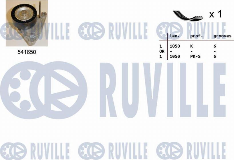 Ruville 570097 - Keilrippenriemensatz alexcarstop-ersatzteile.com