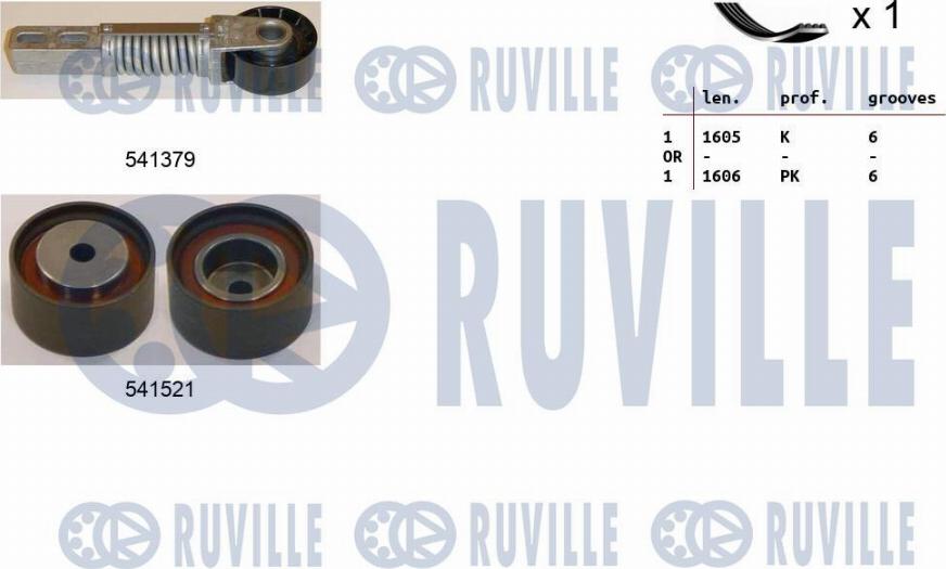 Ruville 570059 - Keilrippenriemensatz alexcarstop-ersatzteile.com