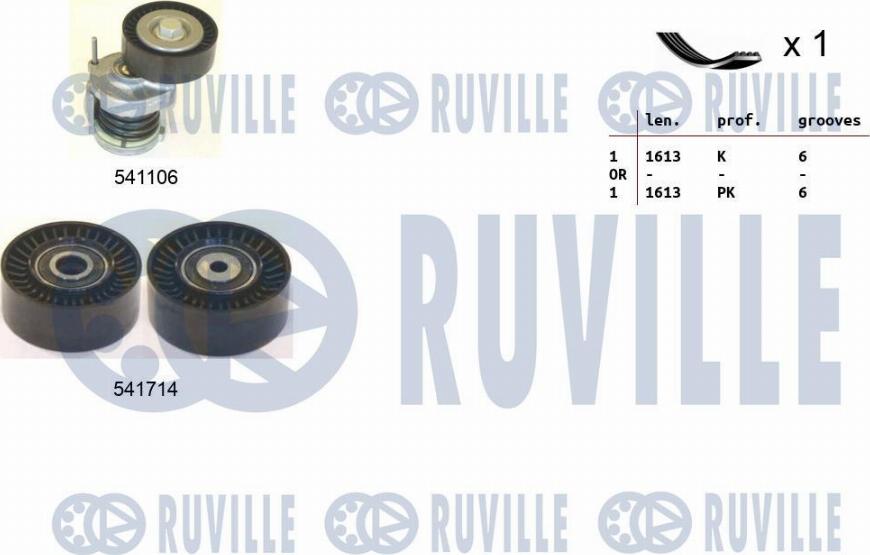 Ruville 570069 - Keilrippenriemensatz alexcarstop-ersatzteile.com