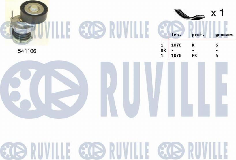 Ruville 570064 - Keilrippenriemensatz alexcarstop-ersatzteile.com