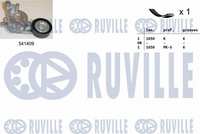 Ruville 570089 - Keilrippenriemensatz alexcarstop-ersatzteile.com