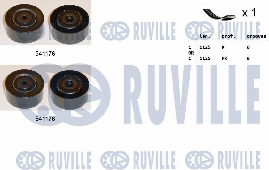 Ruville 570072 - Keilrippenriemensatz alexcarstop-ersatzteile.com