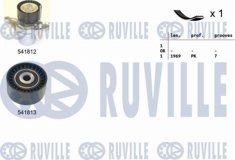 Ruville 570192 - Keilrippenriemensatz alexcarstop-ersatzteile.com