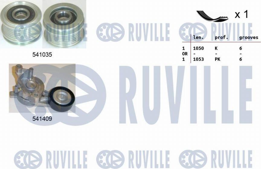 Ruville 570102 - Keilrippenriemensatz alexcarstop-ersatzteile.com