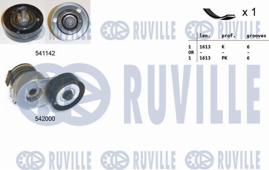 Ruville 570118 - Keilrippenriemensatz alexcarstop-ersatzteile.com