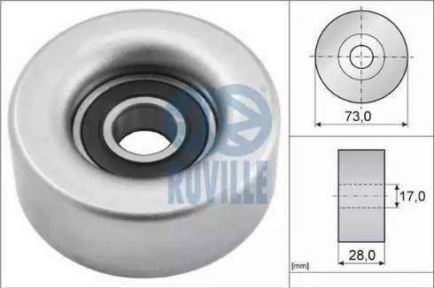 Ruville 57085 - Umlenk / Führungsrolle, Keilrippenriemen alexcarstop-ersatzteile.com