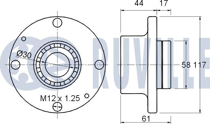 Ruville 220299 - Radlagersatz alexcarstop-ersatzteile.com