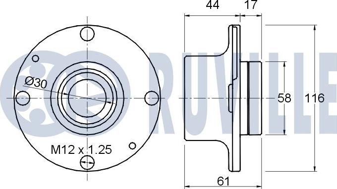 Ruville 220277 - Radlagersatz alexcarstop-ersatzteile.com