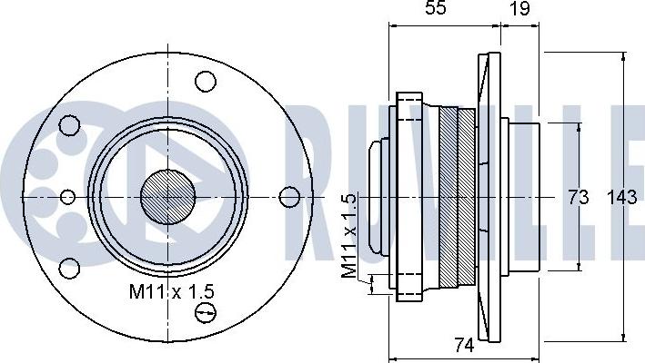 Ruville 221159 - Radlagersatz alexcarstop-ersatzteile.com