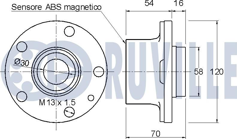 Ruville 221105 - Radlagersatz alexcarstop-ersatzteile.com